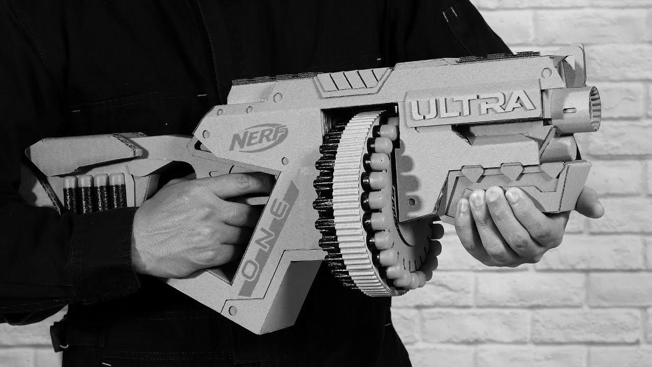 ダンボールでナーフの銃をつくる｜The best way to make NERF Gun with Cardboard