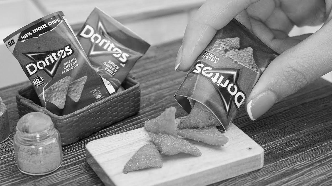 Find out how to make Miniature Crispy Doritos Chips Recipe |  ASMR Cooking Mini Food