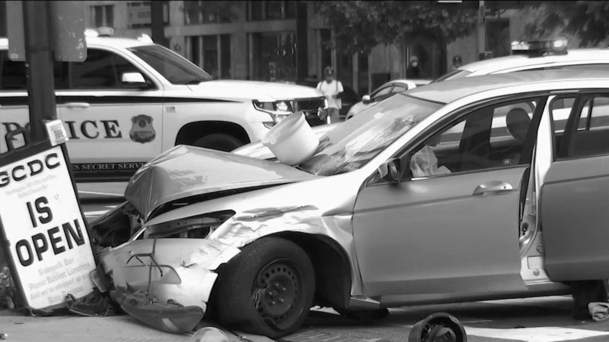 Juveniles Crash Stolen Automotive Close to White House: Officers – NBC4 Washington