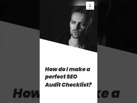 How do I make an ideal search engine optimization Audit Checklist in 2022 |  Web site SEO Audit Training #shorts