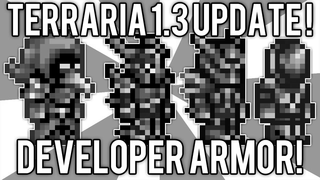 Terraria 1.3: Easy methods to get Developer Armor, Wings, & Dye!  (Terraria 1.3 update change) @demizegg