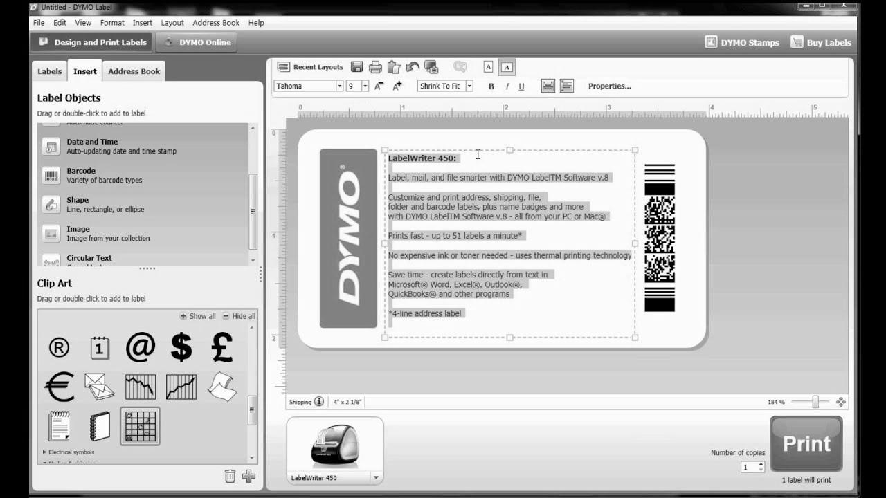 The best way to build your individual label template in DYMO Label Software?