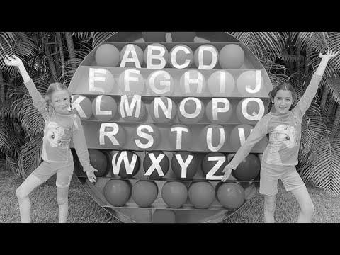 Nastya and Eva are learning the Summer Alphabet